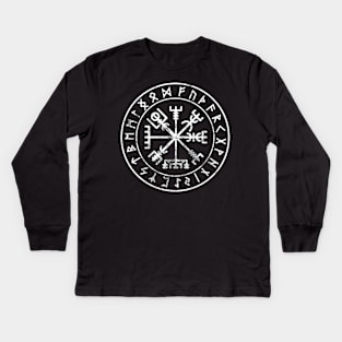 Viking Compass Kids Long Sleeve T-Shirt